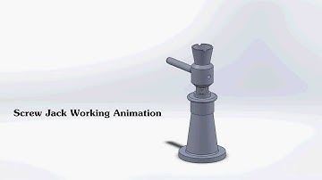 Screw Jack Working Animation From Solidworks