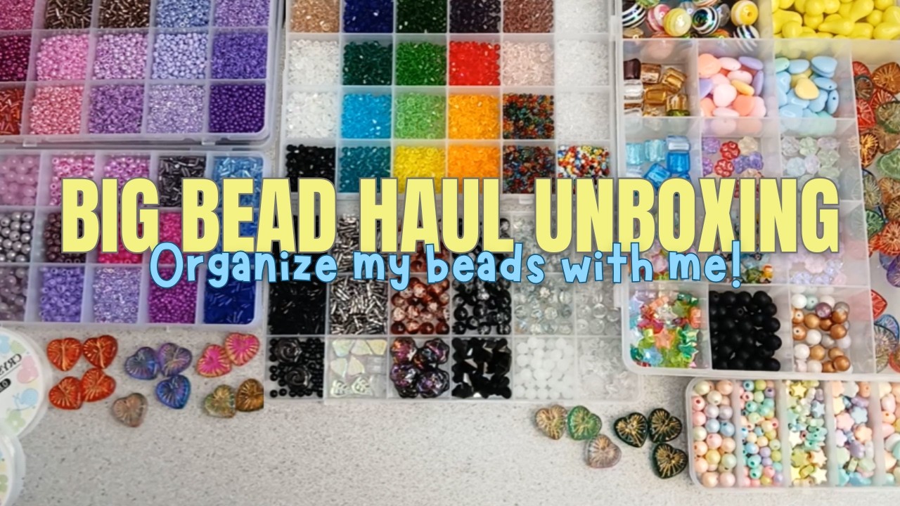 Unboxing a Large New Bead Haul | Organize My Beads with Me, Ep 41 in collaboration with PandaHall