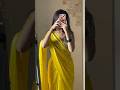 Draped in Elegance: Yellow & Mirror Work 💛🕊️✨#ytshorts #fashion #cozystyle #ootd #yt