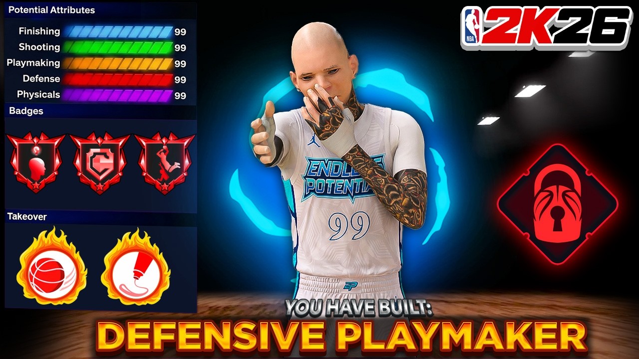*NEW* 6'8 "DEFENSIVE PLAYMAKER" DEMIGOD BUILD IN NBA 2K26 - BEST BUILD 2K26