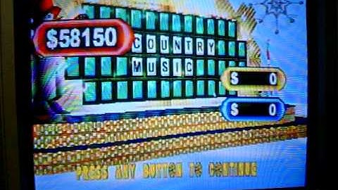 Wheel of Fortune 2nd Edition Playstation Run Game 35 Part 3