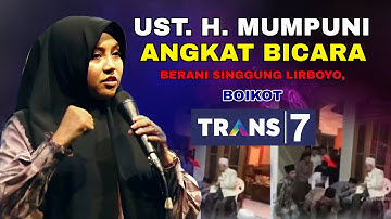 Viral❗️Ustadzah Mumpuni Angkat Bicara Soal Trans 7 Singgung Ponpes Lirboyo, Boikot❗️