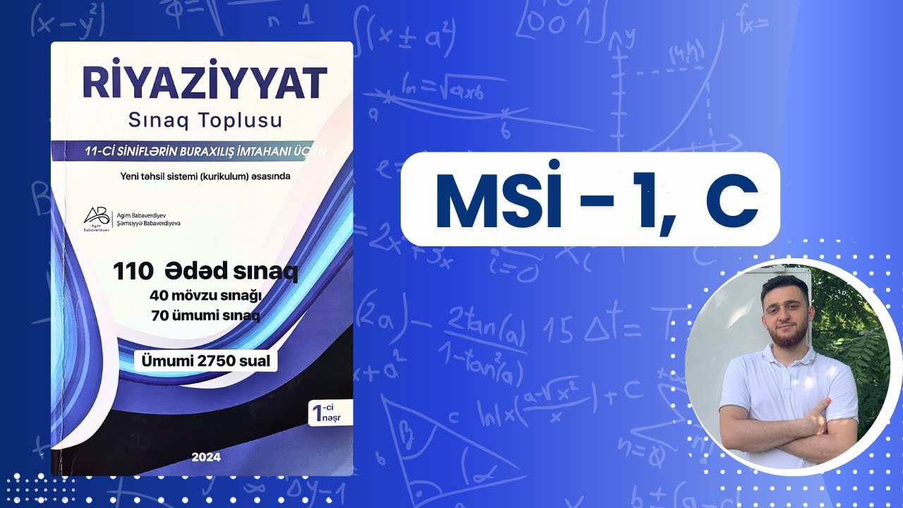 ✅♨️MSİ 1 C variantı (110 sınaq) | 2025 Buraxılış