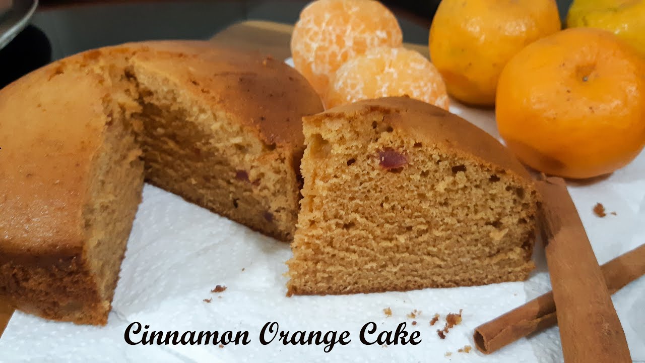 Eggless Orange Cinnamon Cake Recipe Without Oven Eggless Orange Cake
