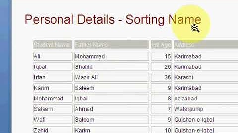 MS Access 2007 Part19   Urdu Tutorial by Irfan Wazir Ali