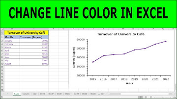 How to Change the Color of Line in Excel Line Graph | How to Change Chart Color in Excel