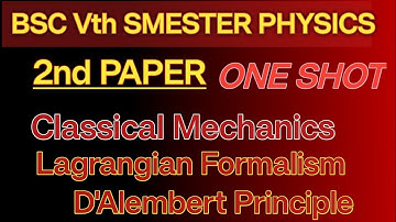 Lagrangian Formalism | D