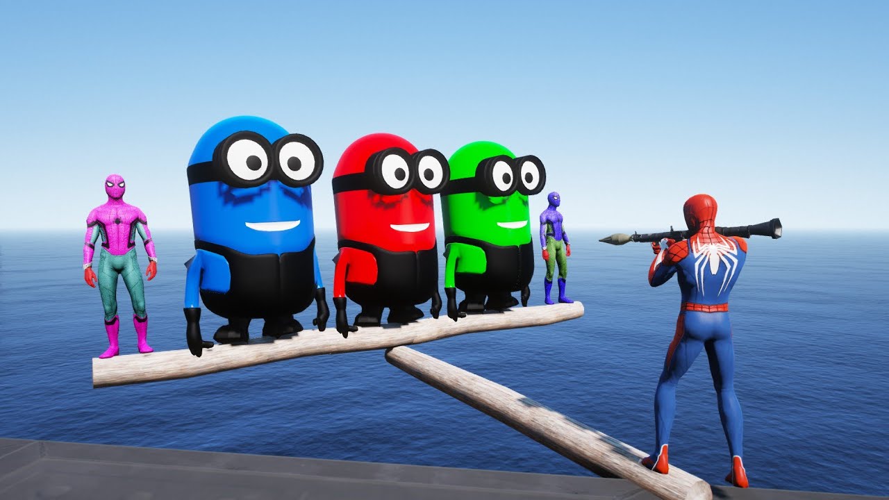 GTA 5 Epic Ragdolls | Spiderman and Super Heroes Jumps/fails Episode 32(Euphoria Physics)