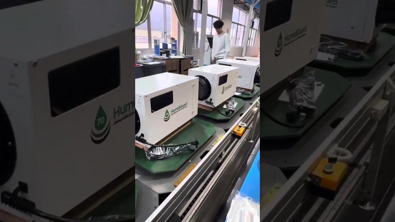 The Packaging Process of Finished Dehumidifier