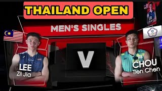 Sejarah Pertemuan Lee Zii Jia vs Chou Tien Chen di Thailand Open