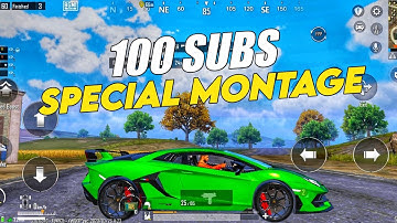 🥵 100 SUBSCRIBERS SPECIAL PUBG MONTAGE ON IQ00 NEO6
