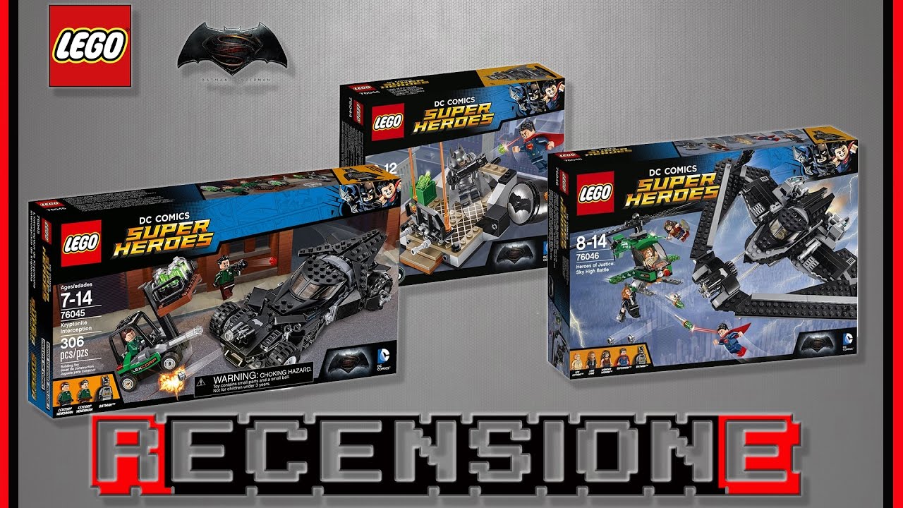 Recension set LEGO:BATMAN V SUPERMAN ( 76044,76045,76046)