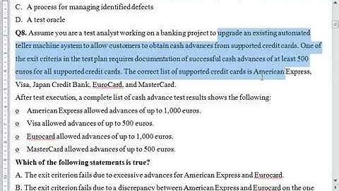 Chữa đề thi ISTQB advanced level by Tạ Thị Thinh- Chương 2 bài tập trong sách in