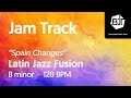 Latin jazz fusion jam track in b minor spain changes  bjt 64