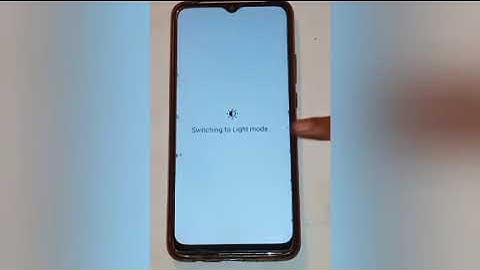 how to off dark mode in oppo k1