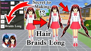 سر تطويل ضفائر الشعر في ساكورا سكول Secret to making Hair braids long in SAKURA SCHOOL SIMULATOR screenshot 3