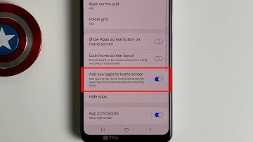 Add new apps loaded for the first time to Home screen on Samsung A22 Android 11