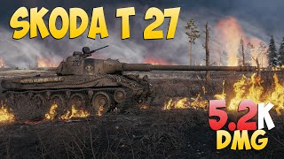 Skoda T 27 - 8 Kills 5.2K DMG - Отважный! - Мир Танков