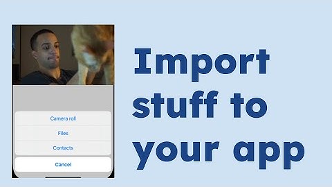 Import Images, Files & Contacts in SwiftUI (iOS Essentials)