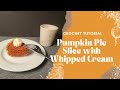 How To Crochet Pumpkin Pie Slice With Whipped Cream Tutorial