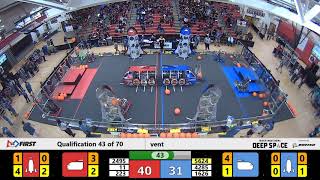 2019 FMA District Bridgewater-Raritan Event - Qualification Match 43