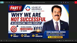 Why We Are Not Successful In Recruiting Young People? By Tariq Sheikh