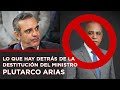 LO QUE HAY DETRÁS DE LA DESTITUCIÓN DEL MINISTRO PLUTARCO ARIAS