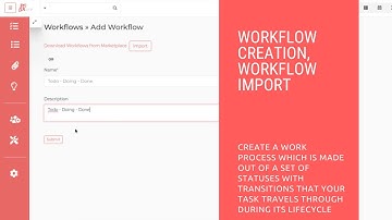 How to create and import a new workflow on Project Management Software