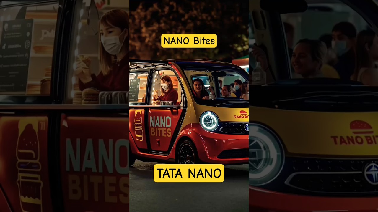 🚗🍔 Nano Bites – What if TATA Nano Became a Burger Van? | Futuristic Street Food Concept 
