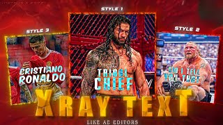 After Effects like X-Ray / Invert Text Tutorial On Mobile ( Easiest Method)
