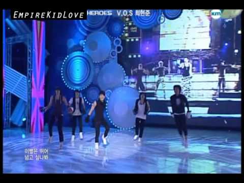V.O.S Choi Hyun Joon singing to Rain's "Instead of Saying Goodbye"