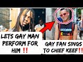Chief keef allows a gay man to perform his hit song love sosa to him on the street