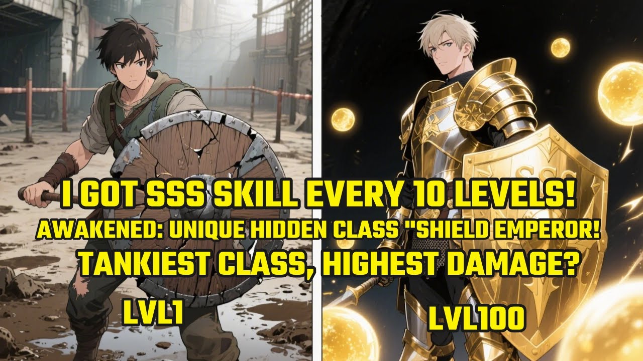 I Got SSS Skill EVERY 10 Levels! AWAKENED:UNIQUE Hidden Class Shield Emperor! HIGHEST Damage?