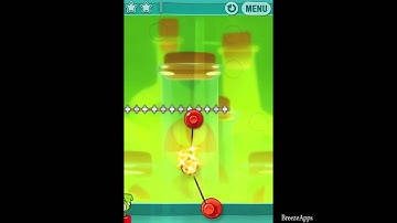 ‪Cut the Rope Experiments 3-19 Walkthrough 3 Star ‬(‪Sticky Steps)‬