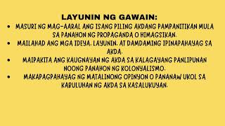 Performance Task sa Filipino 8
