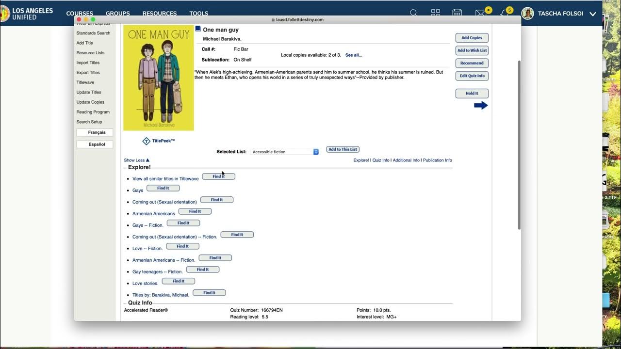 How to Use the Destiny Library Catalog YouTube