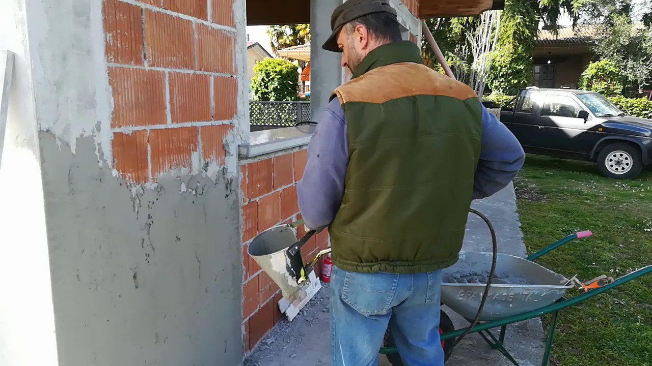 Intonacatrice manuale pneumatica