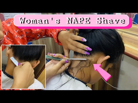 Woman S Nape Shave By Lady Barber Missbarber
