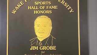 Coach Jim Grobe talks about going into the Wake Forest Hall of Fame