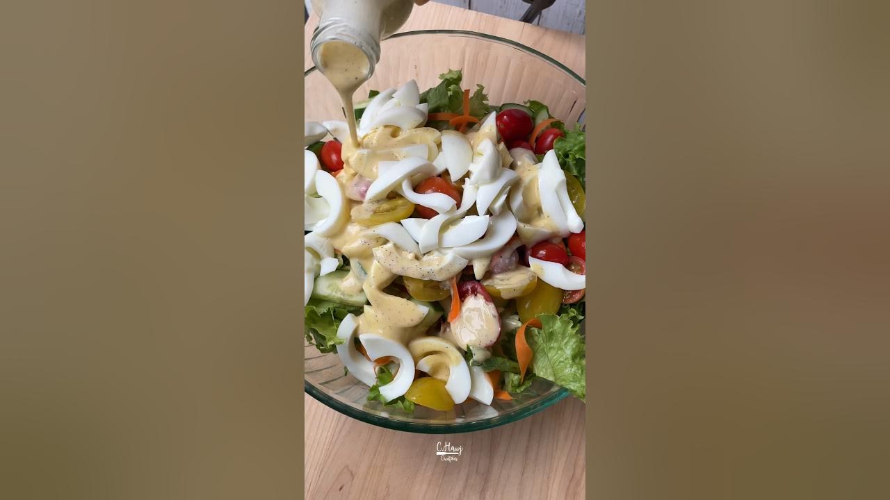 Egg Yolk Salad Dressing short YouTube