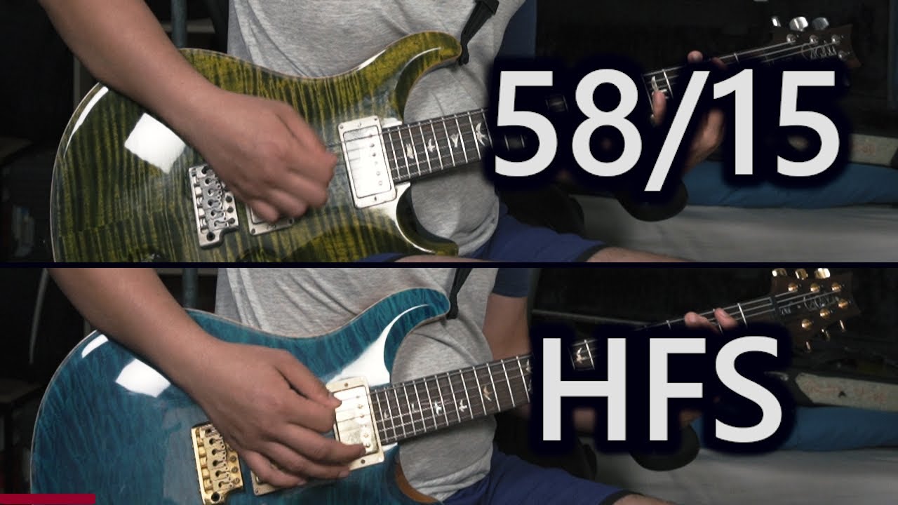 PRS Pickups - 58/15 and the HFS - Heavy Rhythm Tones - YouTube