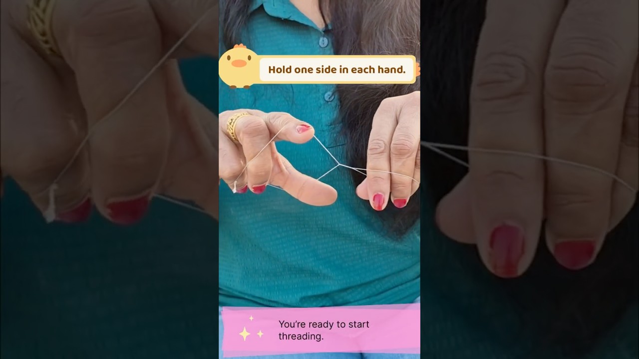 DIY Thread Prep for Eyebrow & Upper Lip Threading | Step 1 