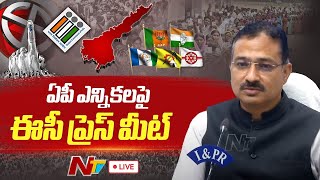 LIVE: AP CEO Mukesh Kumar Press Meet Over AP Elections | Ntv Live