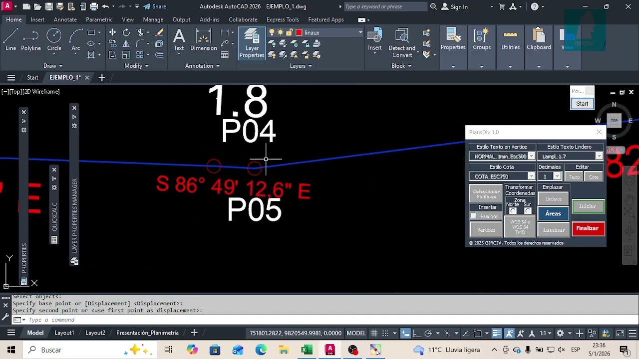 5.-CREACIÓN DEL FORMATO DE LA SUBSECRETARIA DE TIERRAS CON PLANSDIV