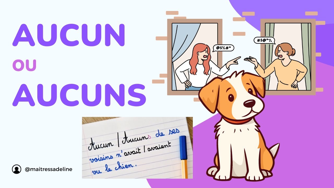 AUCUN ou AUCUNS ? - YouTube
