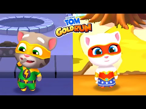 💥🏃‍♂️ Talking Tom Gold Run – Super Tom vs Super Angela! 🦸‍♂️🦸‍♀️💨