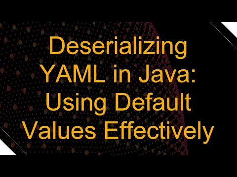 Deserializing YAML in