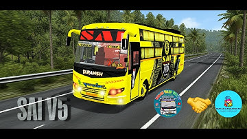 🔥 Sai Travels Livery 2025 | 🚌 Veera V5 Sleeper Bus Mod | ⚡ BUSSID India