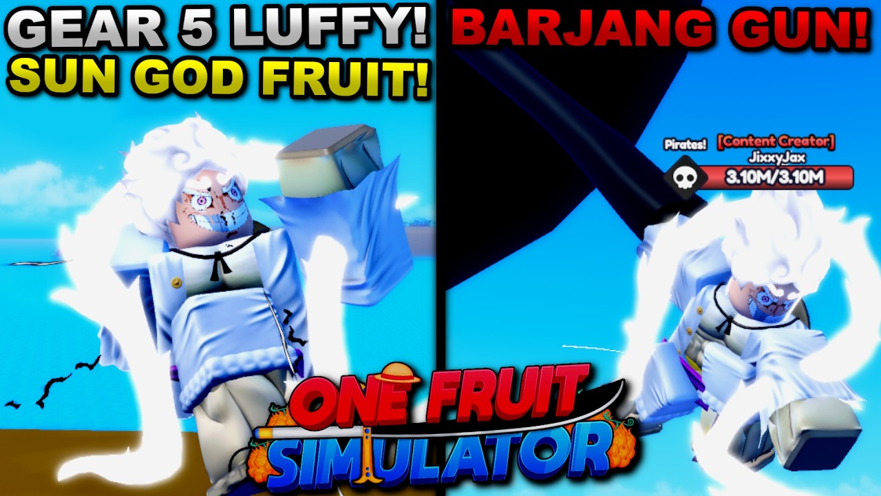 Становление Луффи 5-го Гира (Фрукт Бога Солнца) в Roblox One Fruit... Вот что произошло!