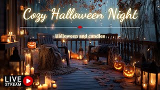 Cozy Halloween Night Ambience 🎃 Candlelight, Pumpkins & Gentle Autumn Sounds screenshot 3